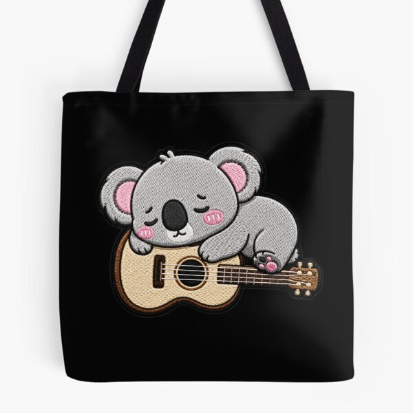 Item preview, Lazy Koala Guitar Embroidery Patch Cute Kawaii designed and sold by ColorSplash123.
