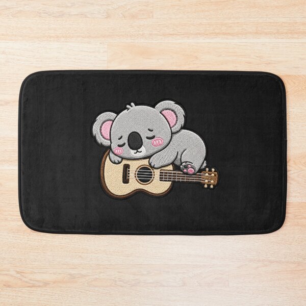 Item preview, Lazy Koala Guitar Embroidery Patch Cute Kawaii designed and sold by ColorSplash123.
