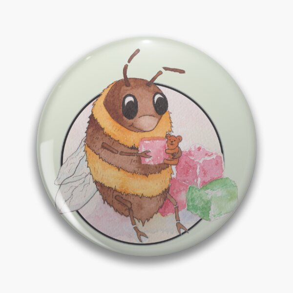 Item preview, Bee-Sweet Friends: Watercolour Bumblebee & Turkish Delight designed and sold by Englandbear.