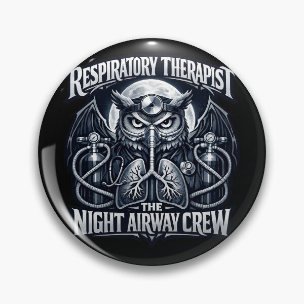 Item preview, Gothic Owl Respiratory Therapist Shirt – The Night Airway Crew Dark Healthcare Halloween Gift designed and sold by ClinicalHubs.