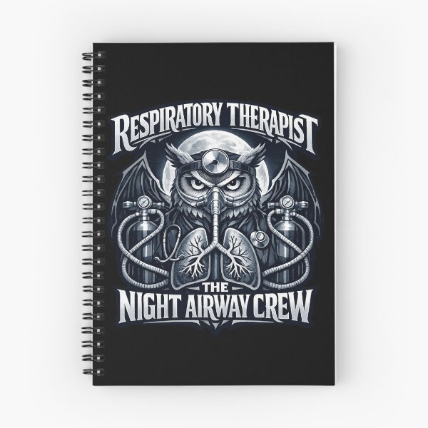 Item preview, Gothic Owl Respiratory Therapist Shirt – The Night Airway Crew Dark Healthcare Halloween Gift designed and sold by ClinicalHubs.