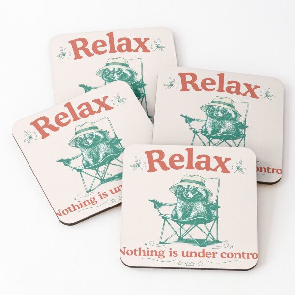 Item preview, Chill Raccoon Vintage, Relax Nothing Is Under Control Trash Panda, Summer Racoon, Raccoon Chilling Vibes designed and sold by toongstudio.