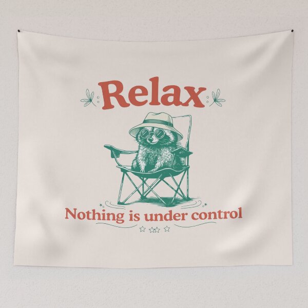 Item preview, Chill Raccoon Vintage, Relax Nothing Is Under Control Trash Panda, Summer Racoon, Raccoon Chilling Vibes designed and sold by toongstudio.