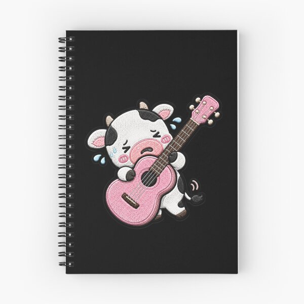 Item preview, Baby Cow Guitar Embroidery Patch Cute Kawaii designed and sold by ColorSplash123.
