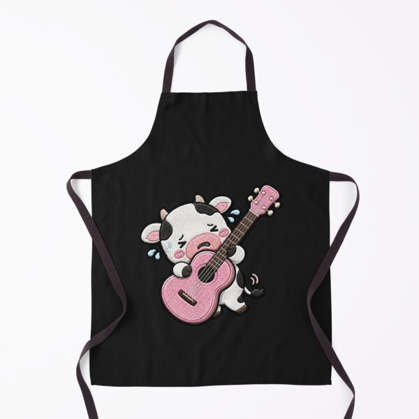 Item preview, Baby Cow Guitar Embroidery Patch Cute Kawaii designed and sold by ColorSplash123.