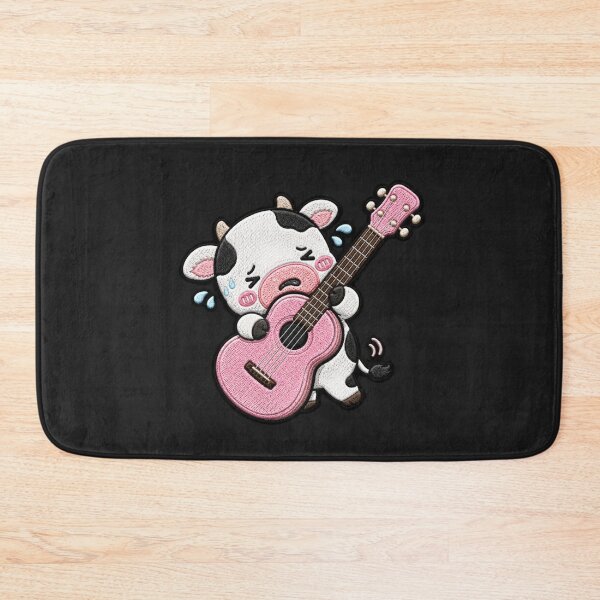 Item preview, Baby Cow Guitar Embroidery Patch Cute Kawaii designed and sold by ColorSplash123.