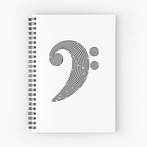 Item preview, Bass clef Finger print - Musical symbol designed and sold by CyberArt Designers.