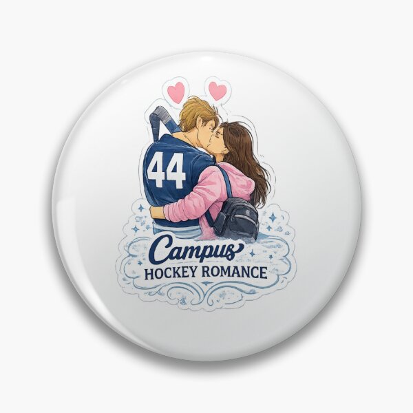 Artikelvorschau, Campus-Hockey-Romantik-Pärchen-Sticker | College-Hockey-Liebesästhetik entworfen und verkauft von Artbysarmina.