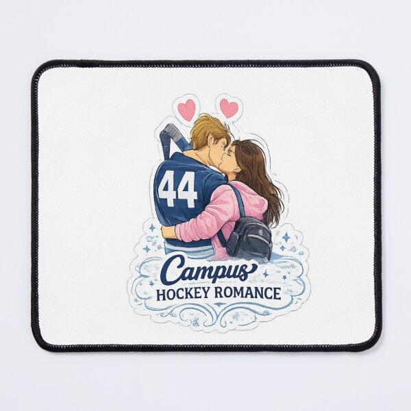 Item preview, Campus Hockey Romance Couple Sticker | College Hockey Love Aesthetic designed and sold by Artbysarmina.