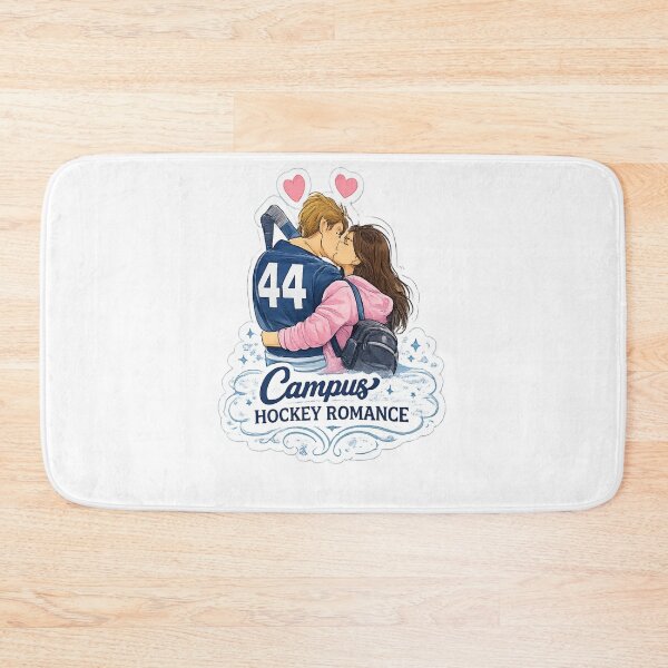 Artikelvorschau, Campus-Hockey-Romantik-Pärchen-Sticker | College-Hockey-Liebesästhetik entworfen und verkauft von Artbysarmina.