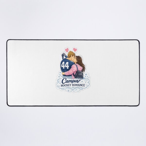 Item preview, Campus Hockey Romance Couple Sticker | College Hockey Love Aesthetic designed and sold by Artbysarmina.