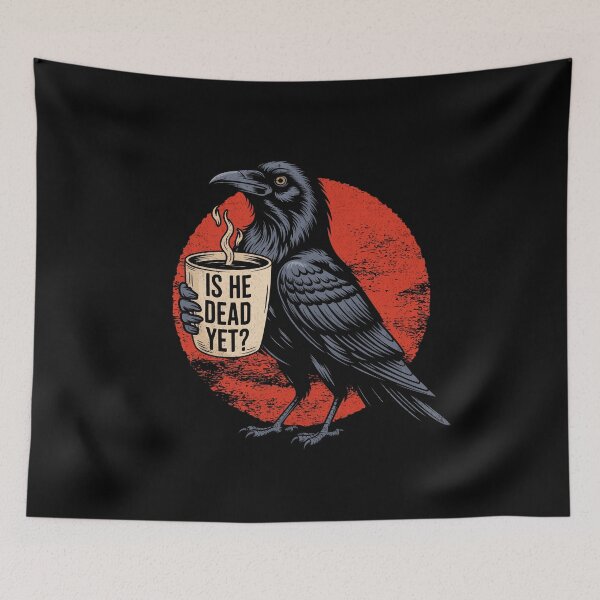 Item preview, is He Vintage Dead Yet Dark Crow Raven Bird Humor designed and sold by Randomera.