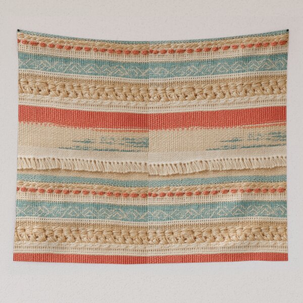 Item preview, Coastal Woven Raffia Summer Textile Pattern designed and sold by frumixart.