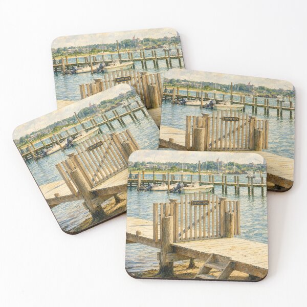 Item preview, Private Dock Daydream - Beachside Boat Dock on Martha's Vineyard designed and sold by Loveisthebtwd.