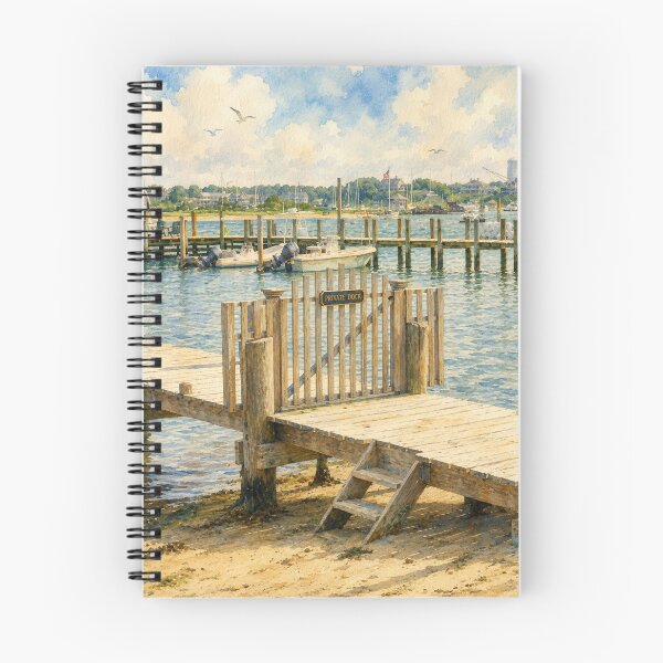 Item preview, Private Dock Daydream - Beachside Boat Dock on Martha's Vineyard designed and sold by Loveisthebtwd.
