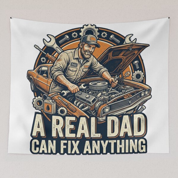 Item preview, A Real Dad Can Fix Anything Funny Father’s Day Mechanic No.01 designed and sold by Sivallus.