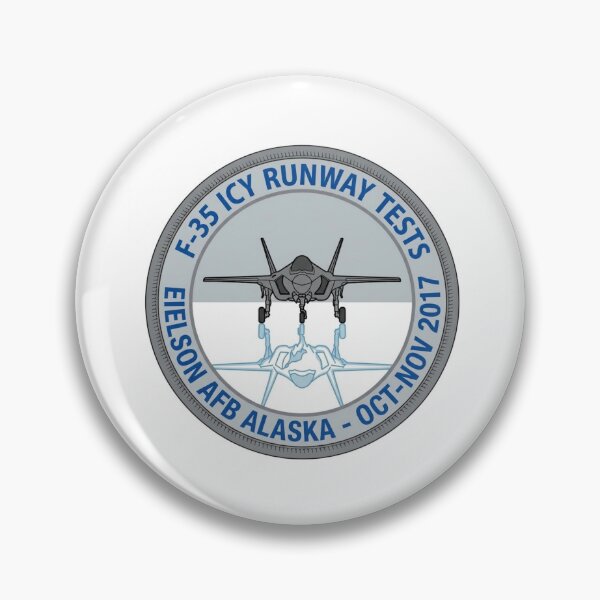 Item preview, F-35 Lightning II Icy Runway Tests Eielson AFB Alaska Commemorative Patch designed and sold by CharlieDesings.