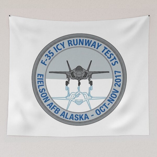 Item preview, F-35 Lightning II Icy Runway Tests Eielson AFB Alaska Commemorative Patch designed and sold by CharlieDesings.