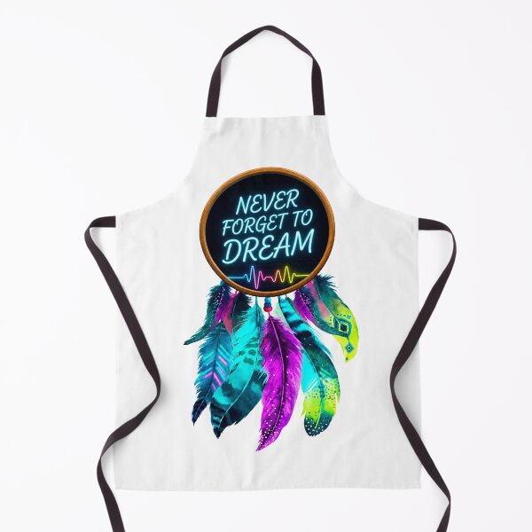 Item preview, Neon Dreamcatcher Quote Art - Never Forget To Dream Vibrant Feather Aesthetic designed and sold by KireaDesigns.