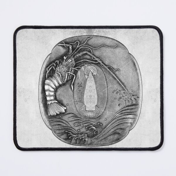 Item preview, Japanese Spiny Lobster Tsuba Katana Sword Guard Art designed and sold by Ghoul Enterprises.