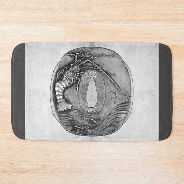 Item preview, Japanese Spiny Lobster Tsuba Katana Sword Guard Art designed and sold by Ghoul Enterprises.