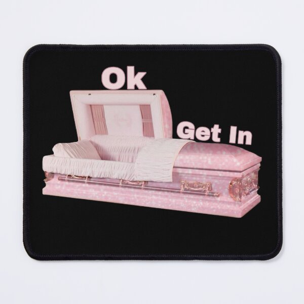 Item preview, Ok Get In Pink Glitter Casket  designed and sold by PopBubbleShop.