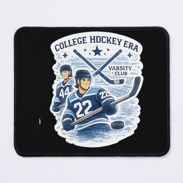 Item preview, College Hockey Era Varsity Club Sticker | Ice Hockey Aesthetic Design designed and sold by Artbysarmina.