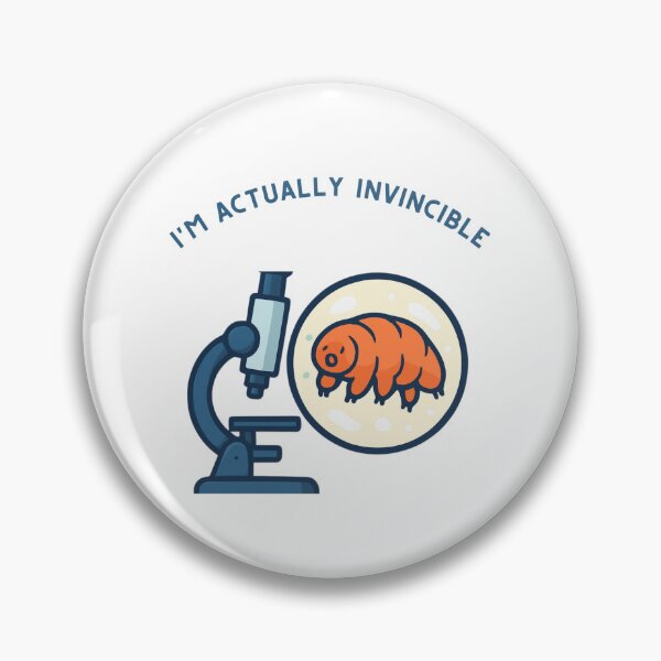Item preview, Indestructible Tardigrade – Cute Water Bear Under Microscope designed and sold by Inka Moon Design.