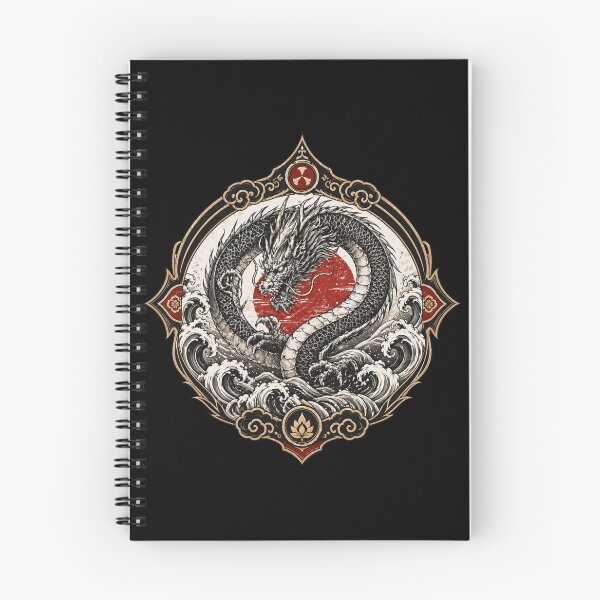 Item preview, Ryu Water Coil Emblem – Japanese Dragon Wave Symbol designed and sold by OblivionRise.