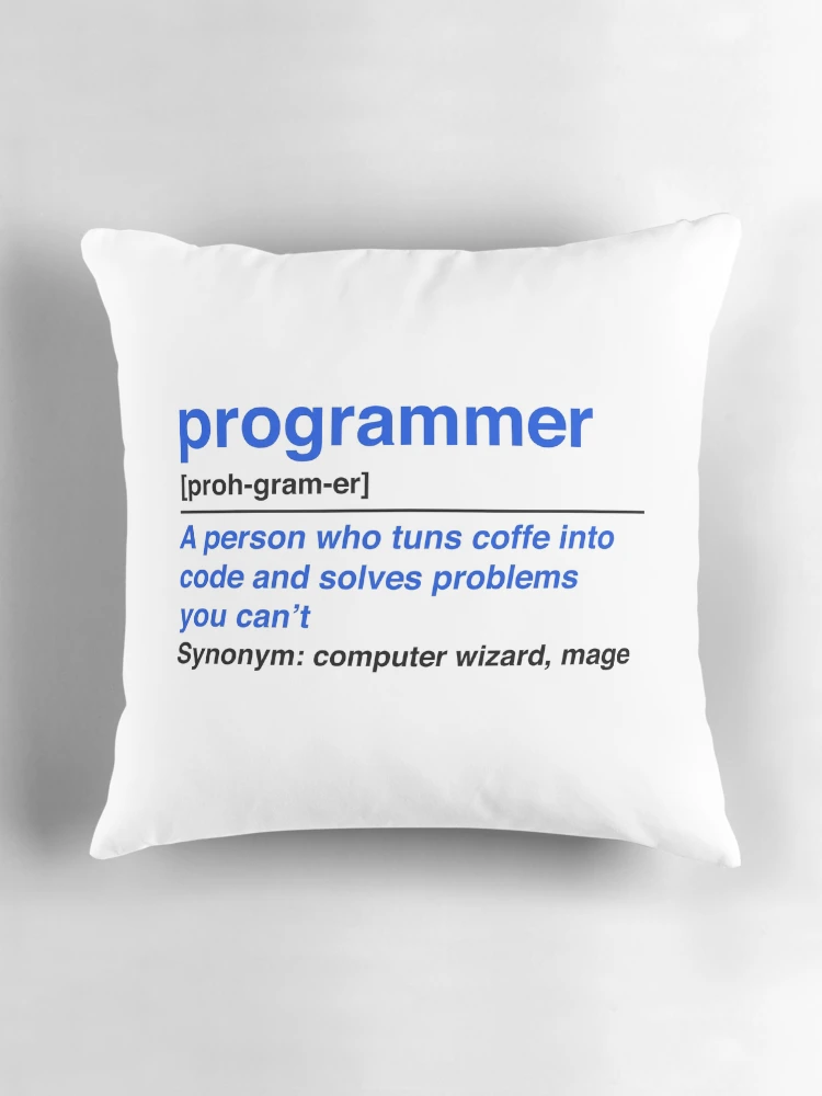 Thumbnail 3 of 4, Pillow, Programmer designed and sold by KeepOnCoding.