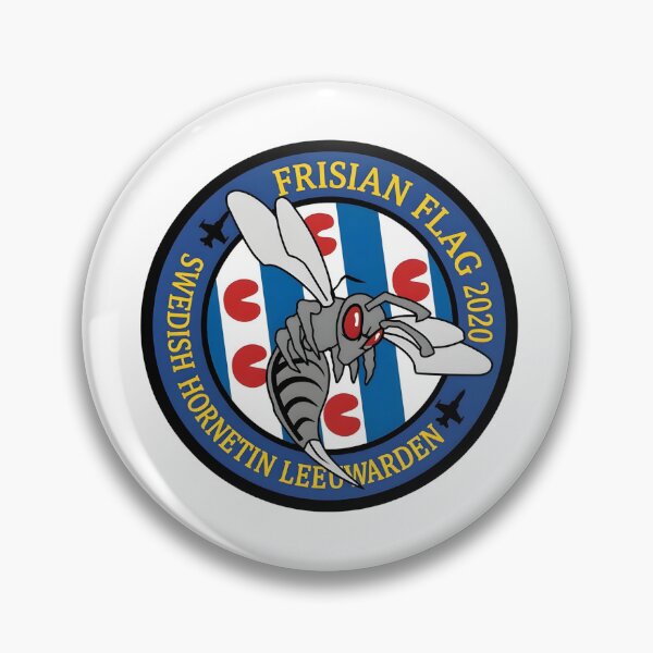 Item preview, Frisian Flag 2020 Swedish Hornetin Leeuwarden Emblem designed and sold by CharlieDesings.