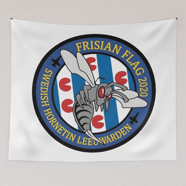 Item preview, Frisian Flag 2020 Swedish Hornetin Leeuwarden Emblem designed and sold by CharlieDesings.