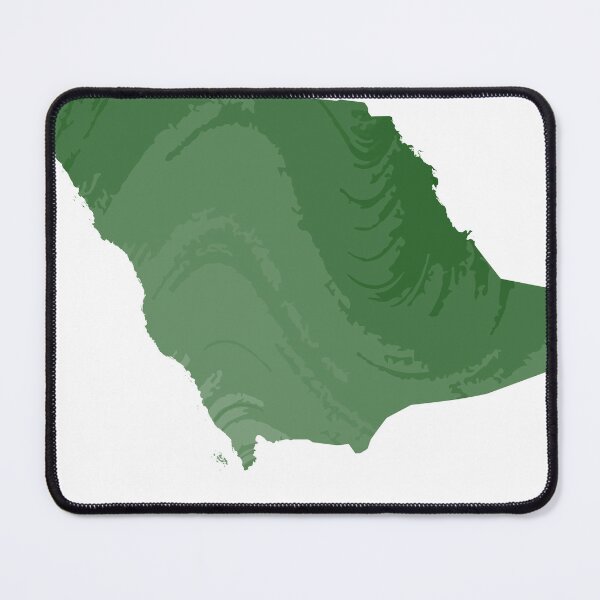 Item preview, Saudi Arabia Abstract Green Map Art designed and sold by ateqia.
