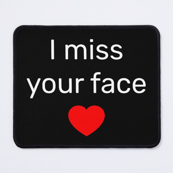 Item preview, I Miss Your Face Red Heart Minimalist Quote With Red Heart Vector designed and sold by halmarho.