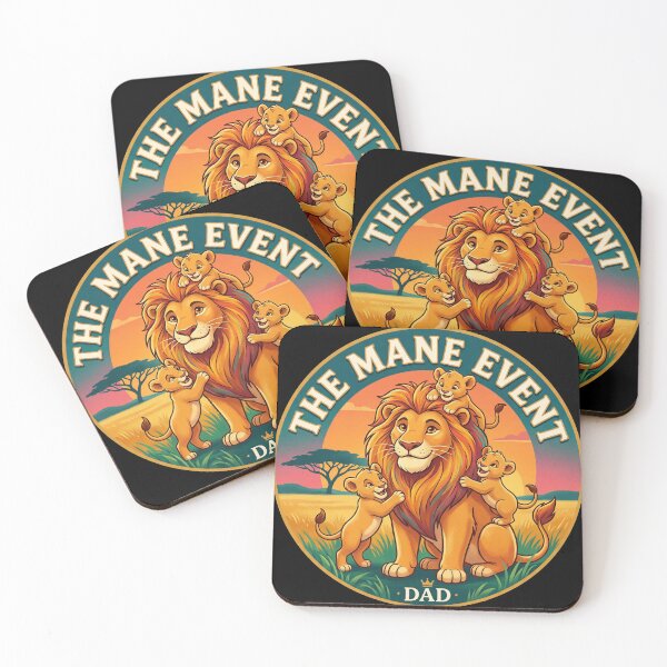 Item preview, Lion Dad The Mane Event Wildlife Dad Colorful Illustrated Fathers Day Gift Shirt designed and sold by DESIGN BUREAU .