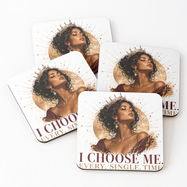 Item preview, I Choose Me Empowerment Queen Celestial Art Print designed and sold by KireaDesigns.