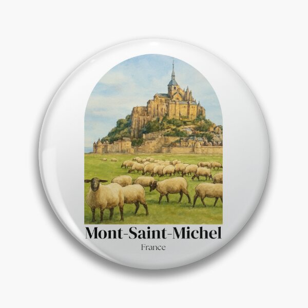 Item preview, Mont-Saint-Michel France painting - travel souvenir gift designed and sold by 26LN.