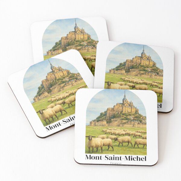 Item preview, Mont-Saint-Michel France painting - travel souvenir gift designed and sold by 26LN.