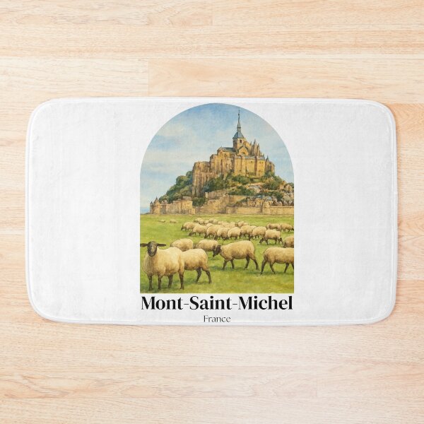 Item preview, Mont-Saint-Michel France painting - travel souvenir gift designed and sold by 26LN.