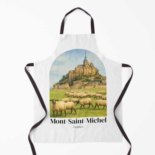 Item preview, Mont-Saint-Michel France painting - travel souvenir gift designed and sold by 26LN.