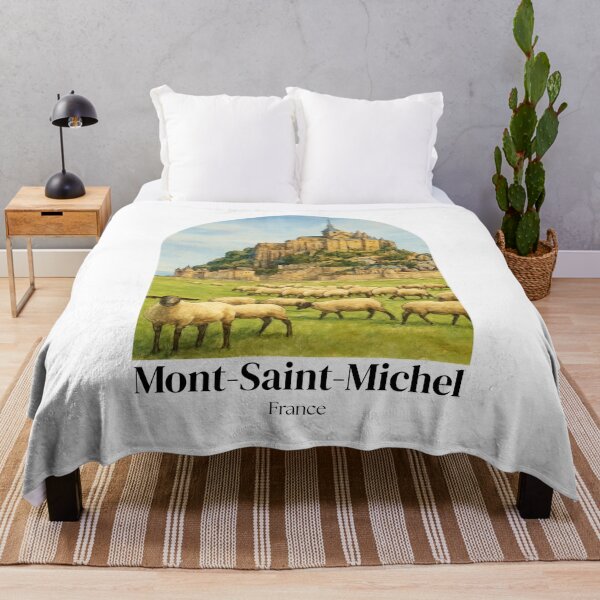Item preview, Mont-Saint-Michel France painting - travel souvenir gift designed and sold by 26LN.