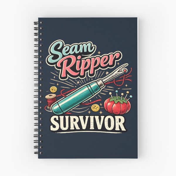 Item preview, Seam Ripper Survivor Vintage Sewing Humor Design designed and sold by blankTeeShirt.