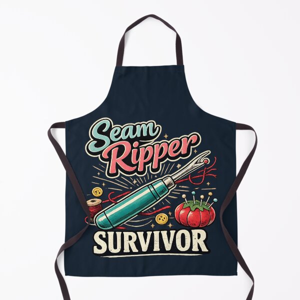 Item preview, Seam Ripper Survivor Vintage Sewing Humor Design designed and sold by blankTeeShirt.