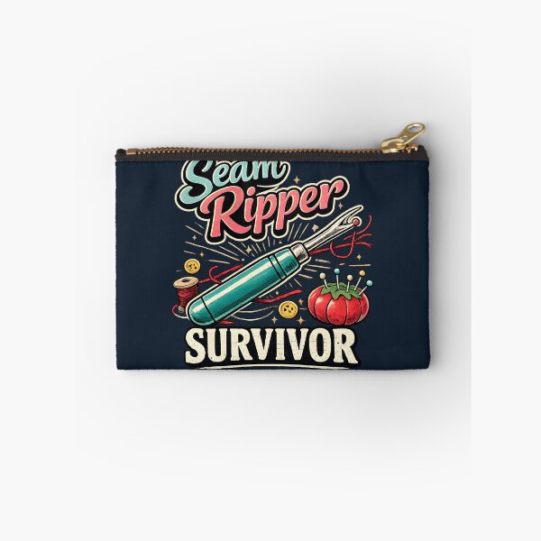 Item preview, Seam Ripper Survivor Vintage Sewing Humor Design designed and sold by blankTeeShirt.