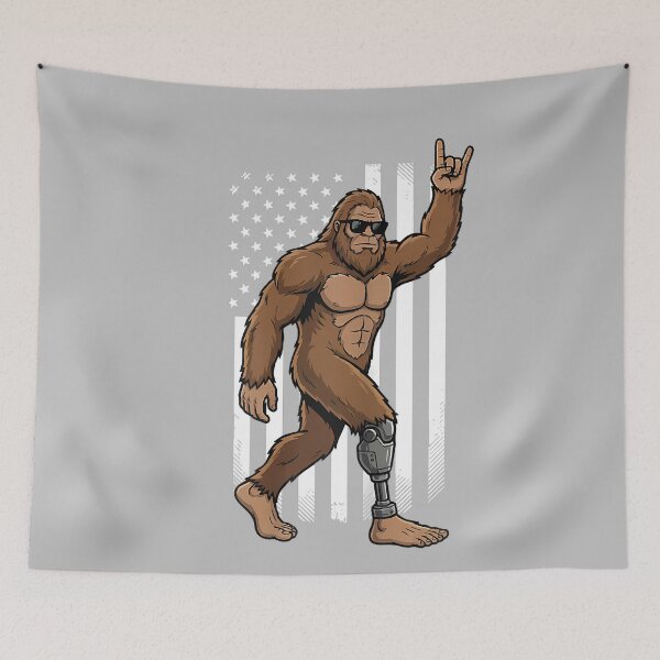 Item preview, Bigfoot Prosthetic Leg USA Flag 4th of July Amputee designed and sold by mjohnson9.