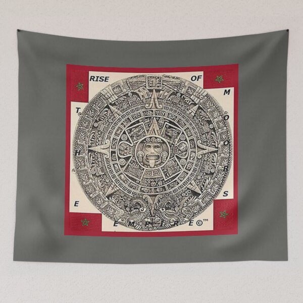 Item preview, Mu’ur (UM) Empire™ al-Benhadiel©™ design, Mayan Astro Disc, gray background designed and sold by HardyKnitDesign.