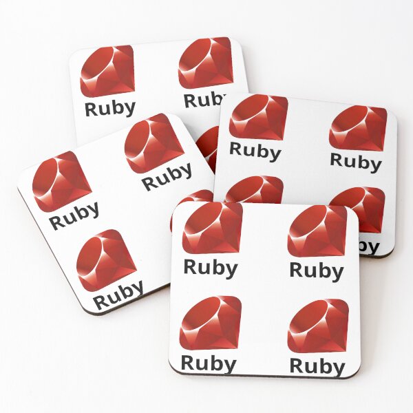 Item preview, Ruby Wordmark 4x designed and sold by GlassySteel.