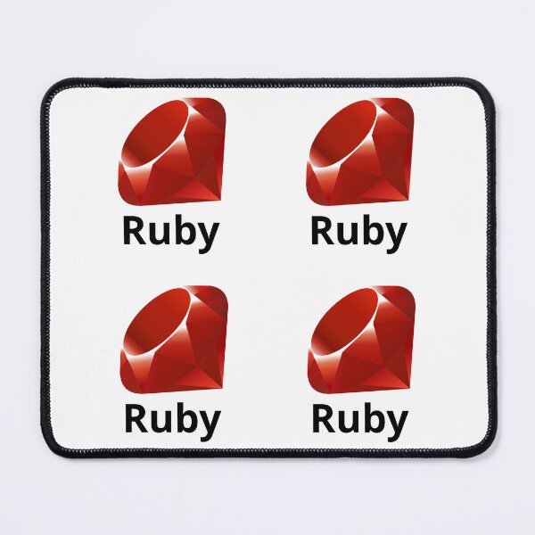 Item preview, Ruby Wordmark 4x designed and sold by GlassySteel.