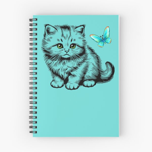 Item preview, The kitten admires a butterfly, radiating positivity. designed and sold by orthodox-icon.