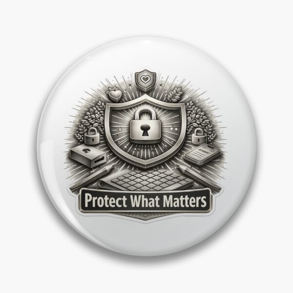 Item preview, ​Protect What Matters Cybersecurity Shield IT Tech Design designed and sold by JREEHBRAND.